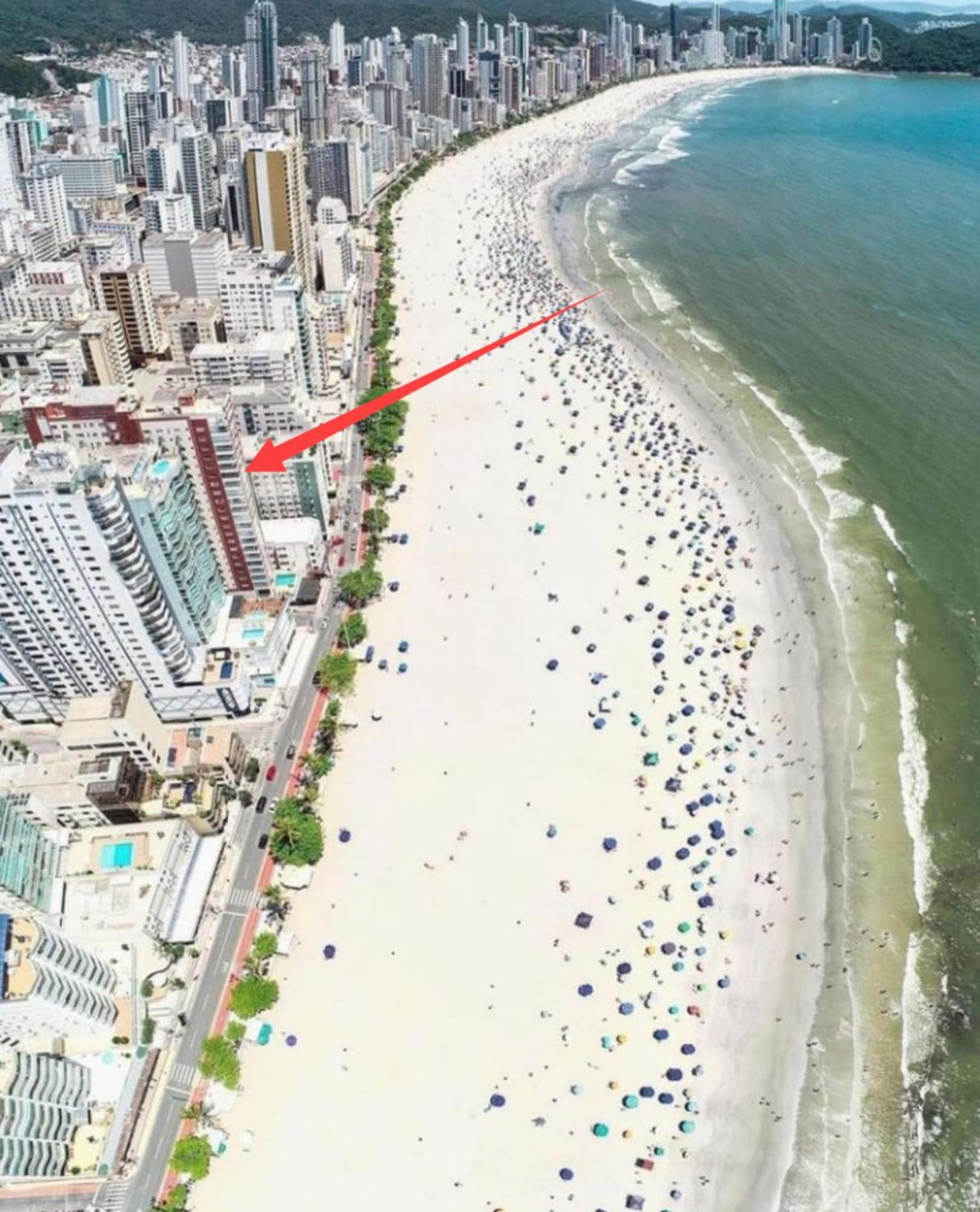 Apartamento Vista Mar - Pe Na Areia Balneario Camboriu Bagian luar foto